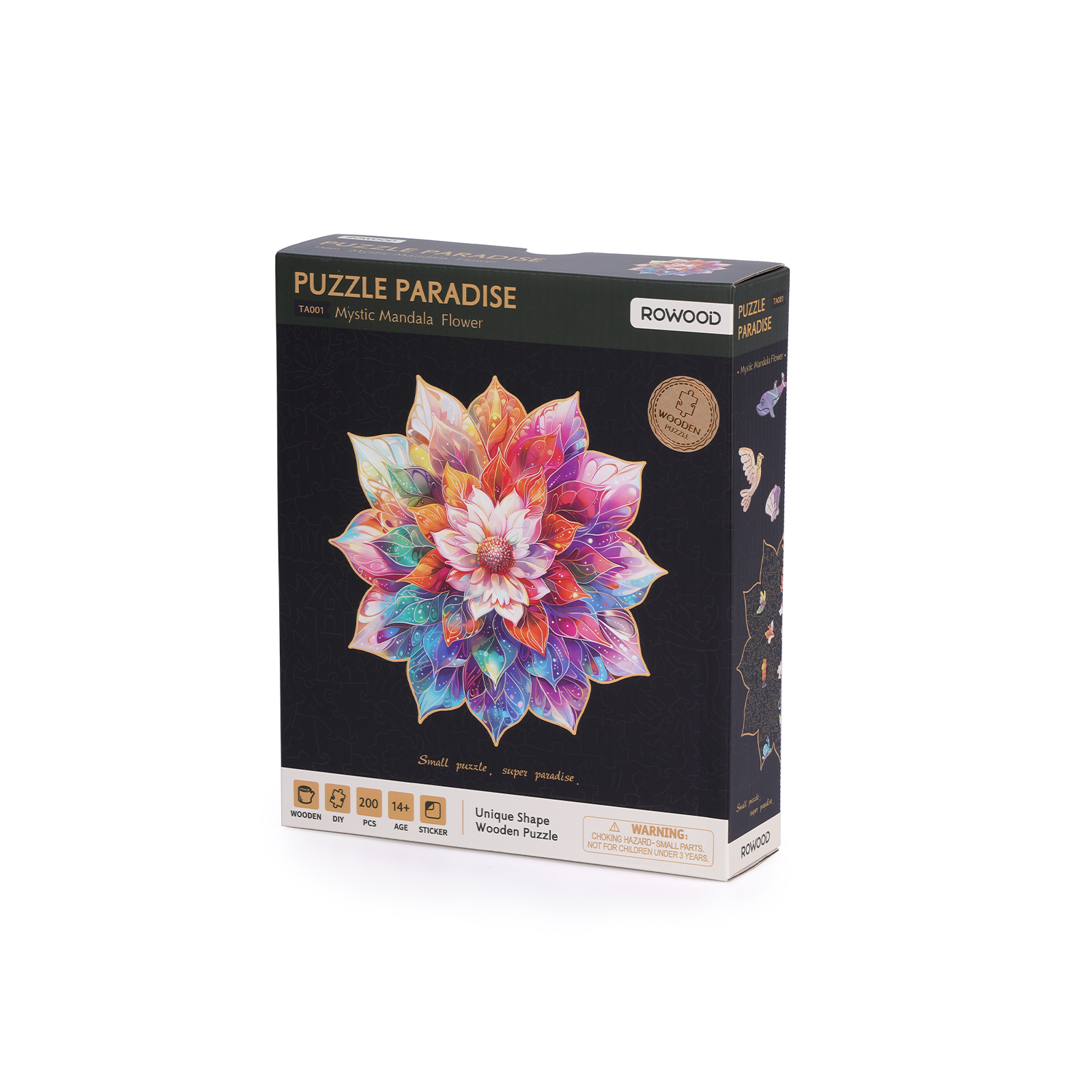 【むーら✩】 Rowood Mystic Mandala Flower Wooden Jigsaw Puzzle – ROKR
