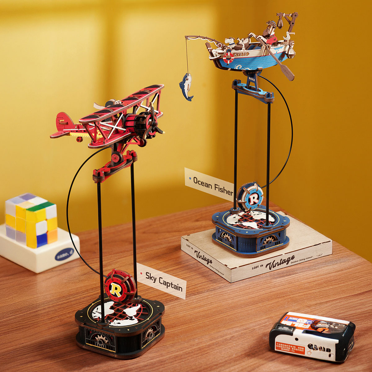 ROKR Gravity Swing Ocean Fisher et Sky Captain ensemble de jouets pendulaires