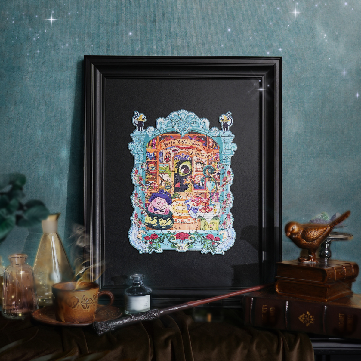 Rowood Magic Kitty's Home TA009 ingelijste houten legpuzzel display
