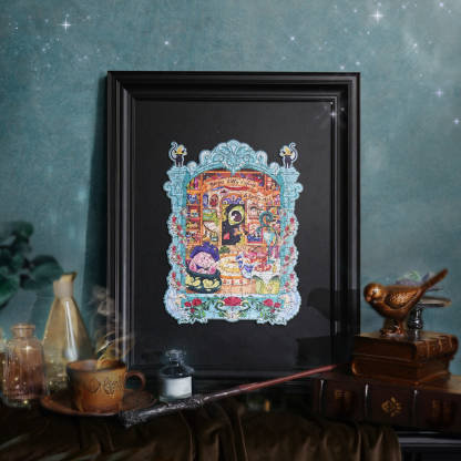 Rowood Magic Kitty's Home TA009 ingelijste houten legpuzzel display