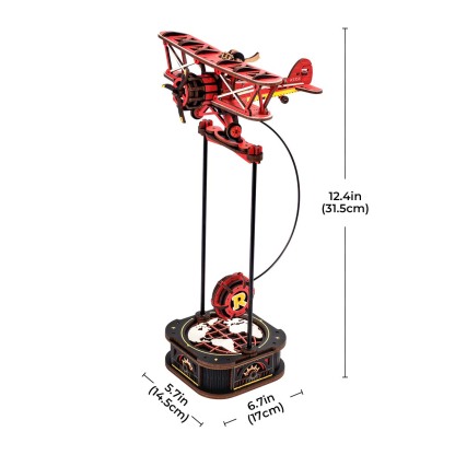 ROKR Sky Captain MCD01 taille graphique montrant 17 cm de largeur et 31,5 cm de hauteur