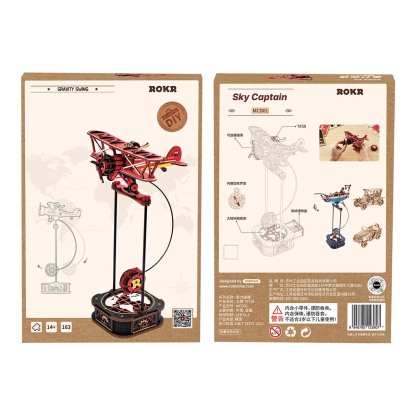 ROKR Sky Captain MCD01 paquet avant et arrière avec instructions du produit