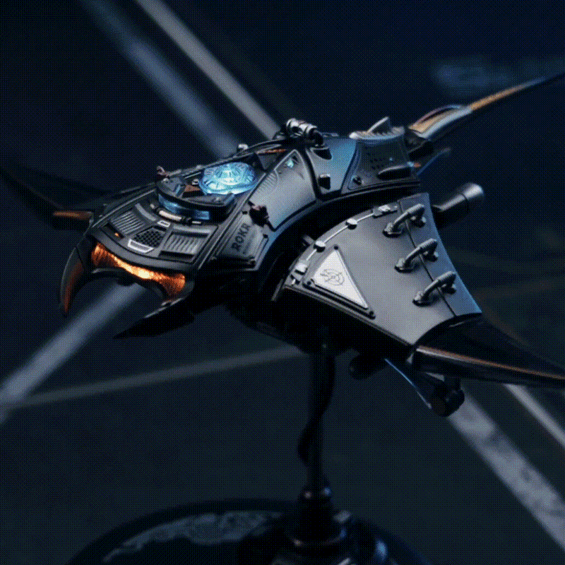 ROKR Manta Ray MI06 mechanical 3D puzzle with glowing details
