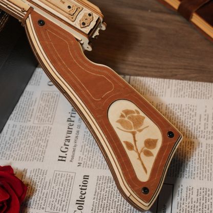 Détails de la crosse ROKR Thompson LQB01 en imitation bois