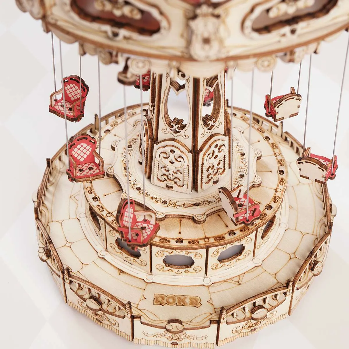 ROKR Swing Ride Music Box | 3D Wooden Puzzle