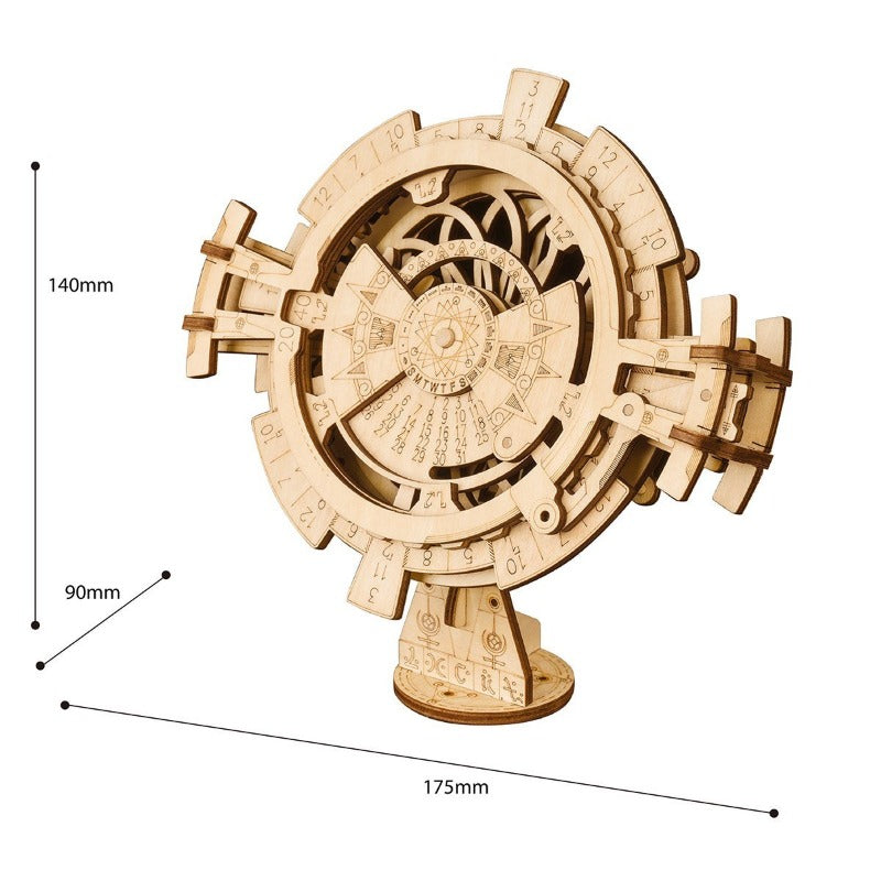 ROKR Calendrier Perpétuel LK201 taille graphique avec dimensions assemblées