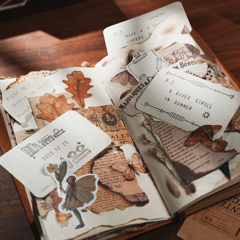 ROKR Classic Printing Press LK602 printed paper and scrapbook spread