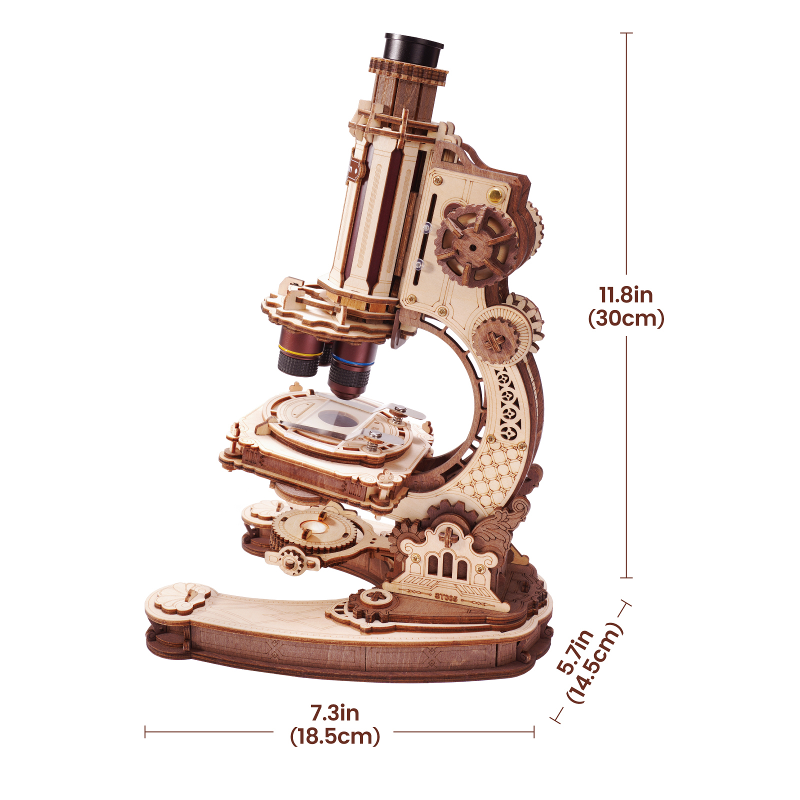 ROKR Microscope ST005 - 3D Wooden Model Kit