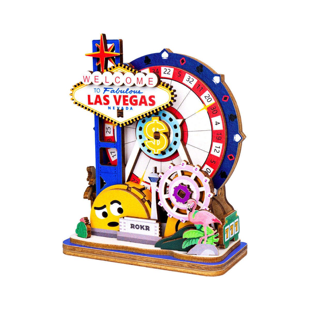ROKR Vegas Never Sleeps Fridge Magnet | Free Gift
