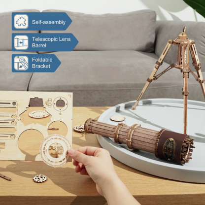 ROKR Monocular Telescope ST004 telescope kit display with instruction board