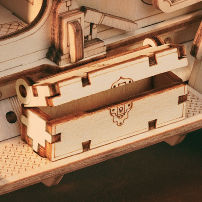 ROKR Vintage Car MC801 rear storage box detail