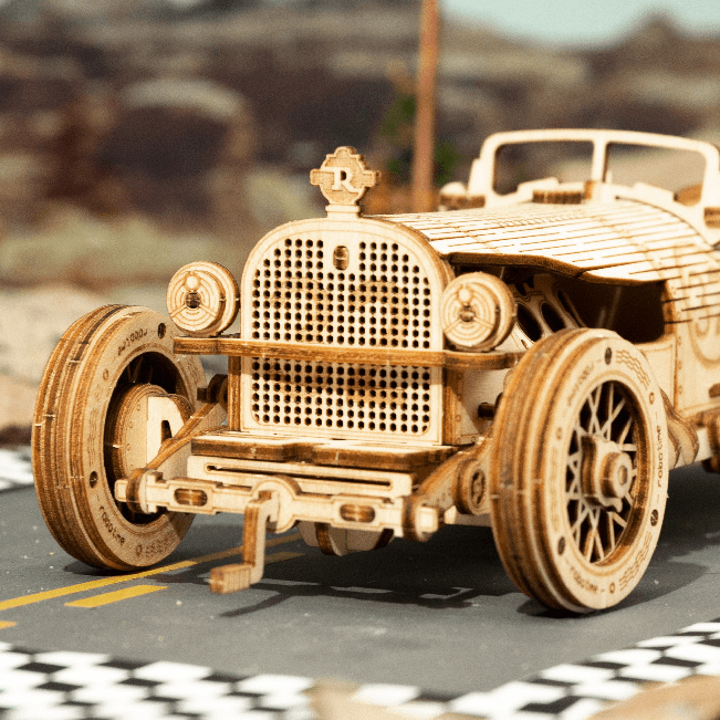 ROKR Grand Prix Car MC401 front angled car on a rocky race track
