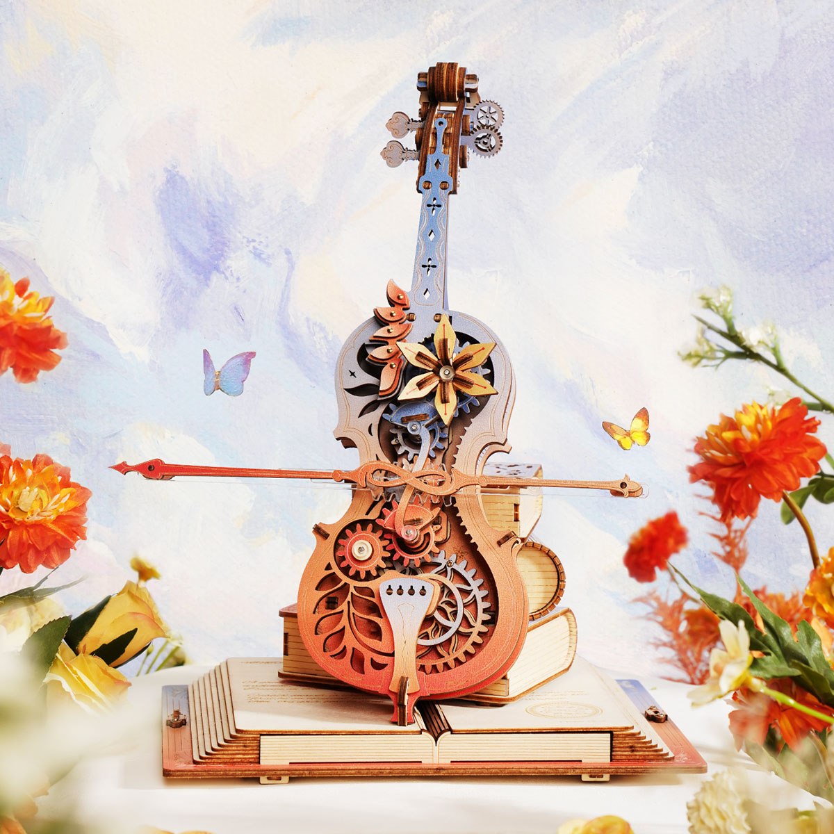 ROKR Symphony of Gorgeous Dreams AMK63M mechanical music box violin puzzle