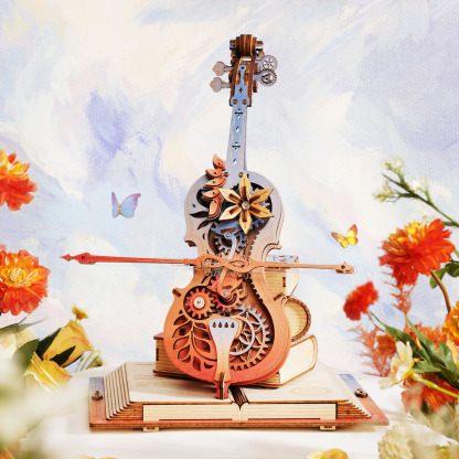 ROKR Symphony of Gorgeous Dreams AMK63M mechanical music box violin puzzle