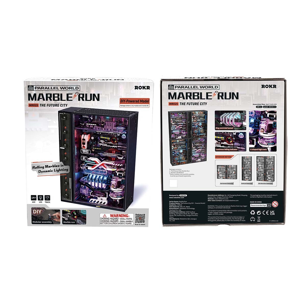 ROKR The Future City MR02S package front and back with product details