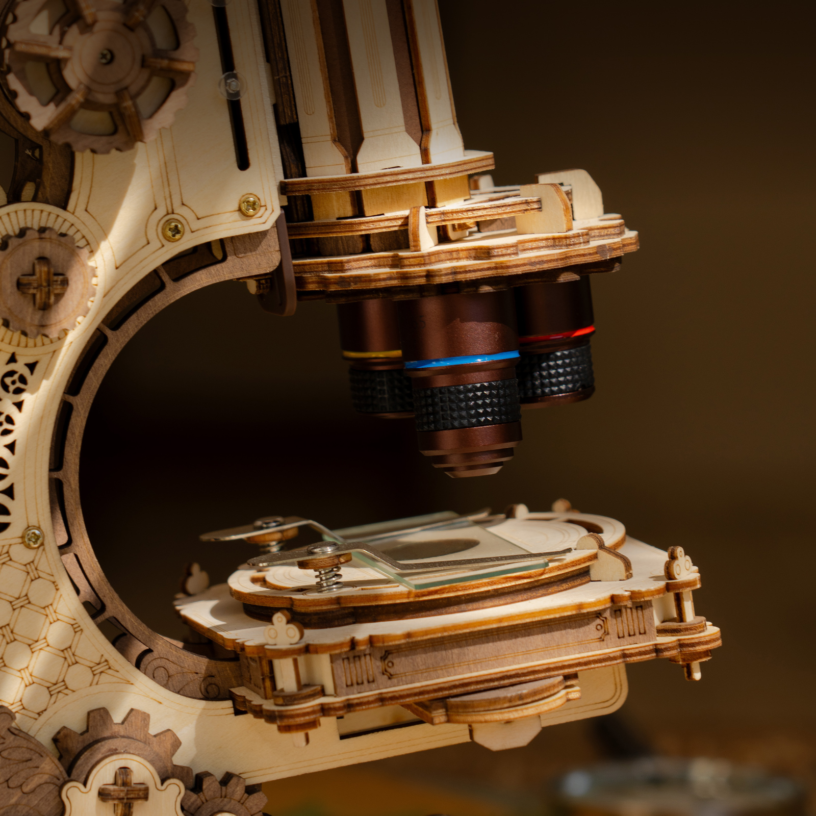 ROKR Microscope ST005 - 3D Wooden Model Kit