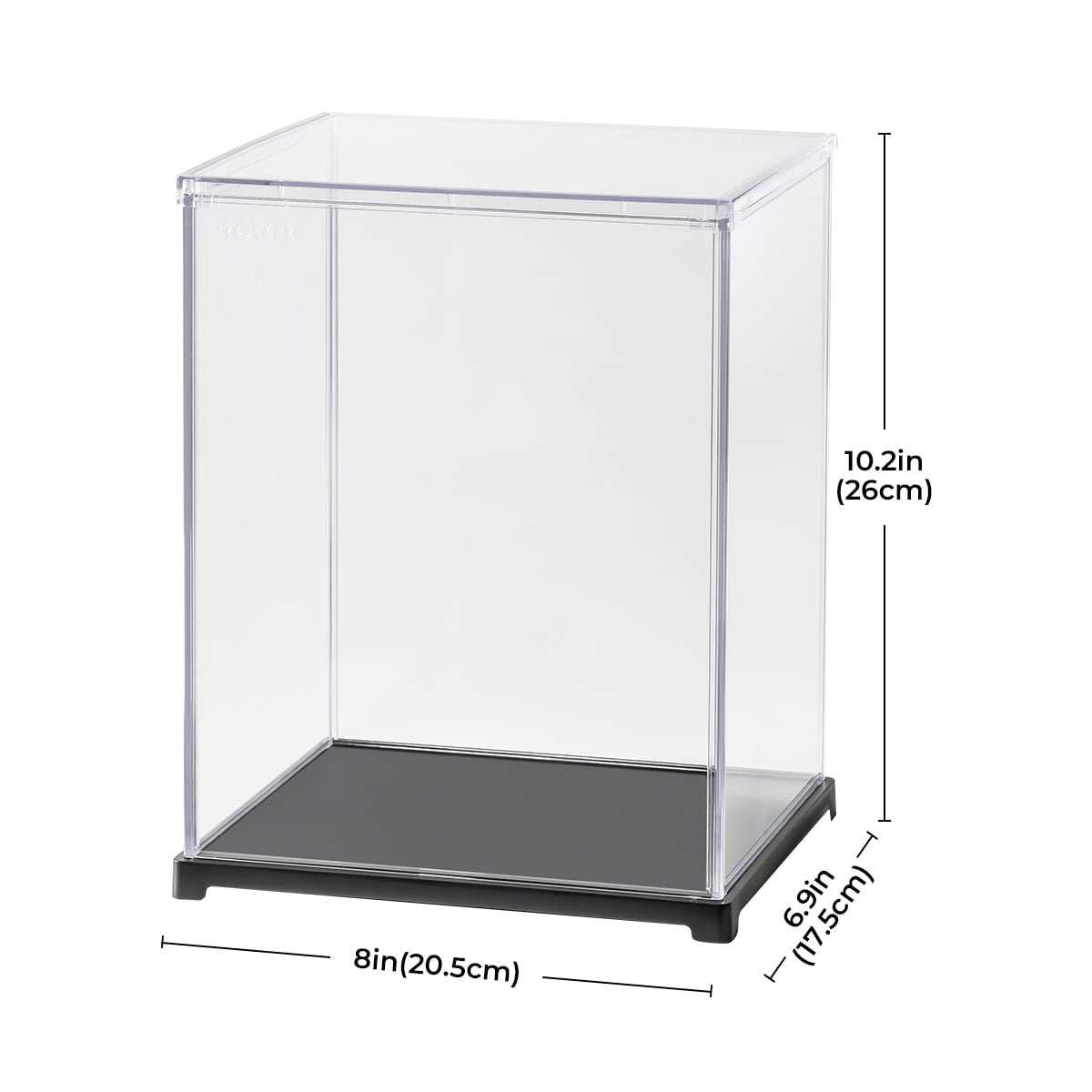 ROKR Storage Display Box RFM03 size graphic showing 20.5 cm width and 26 cm height