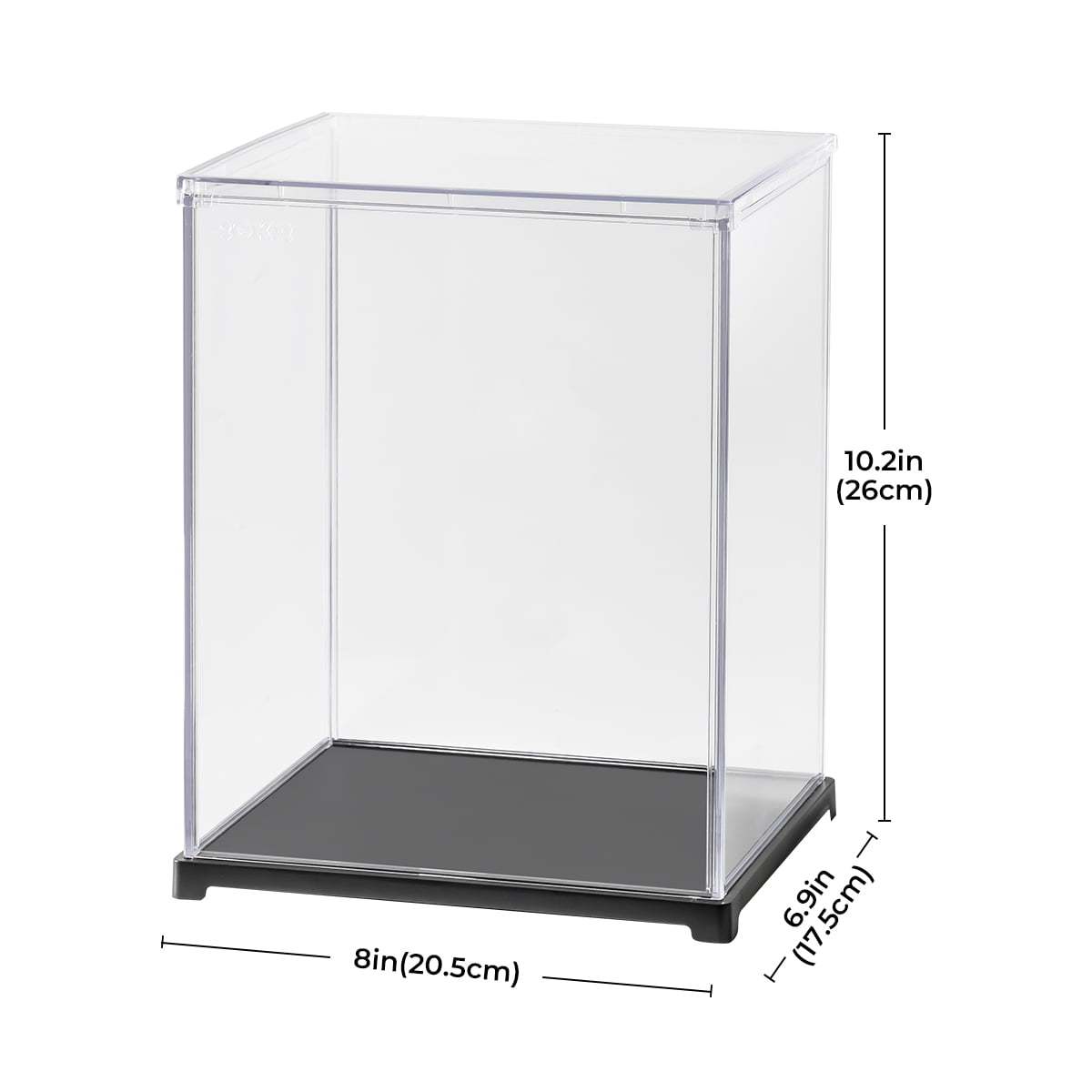 ROKR Storage Display Box RFM03 size graphic showing 20.5 cm width and 26 cm height