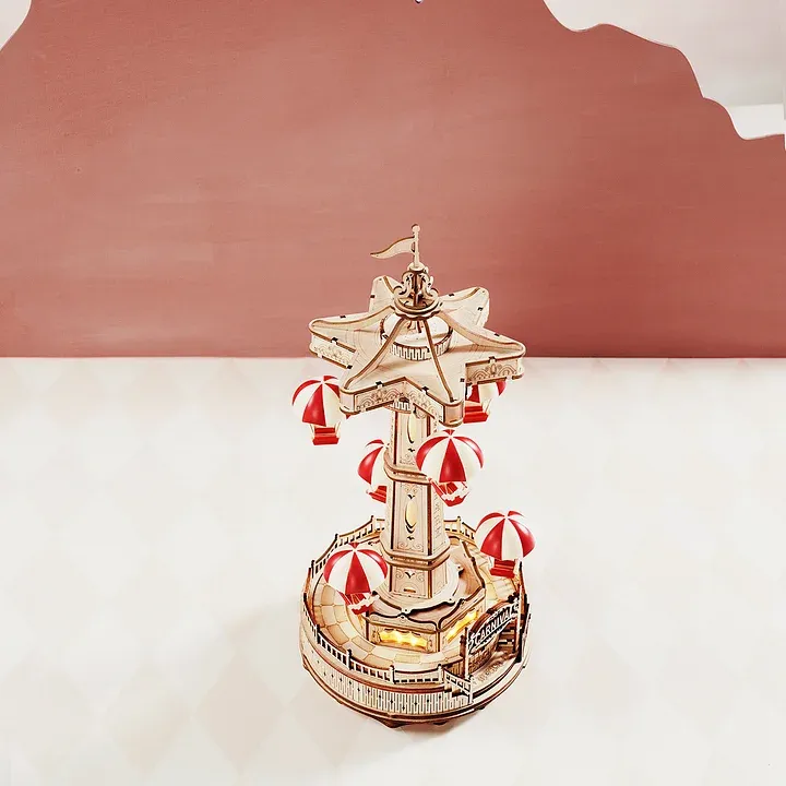 ROKR Parachute Tower EA01 alternate wooden model view