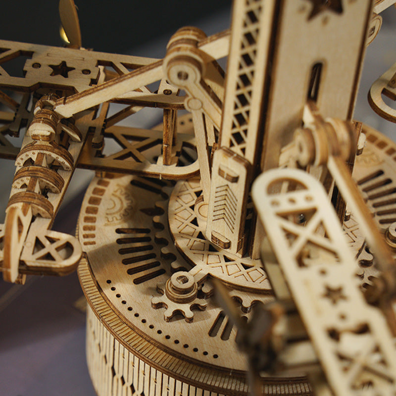 ROKR Airplane Control Tower AMK41 close-up of tower mechanism and gears
