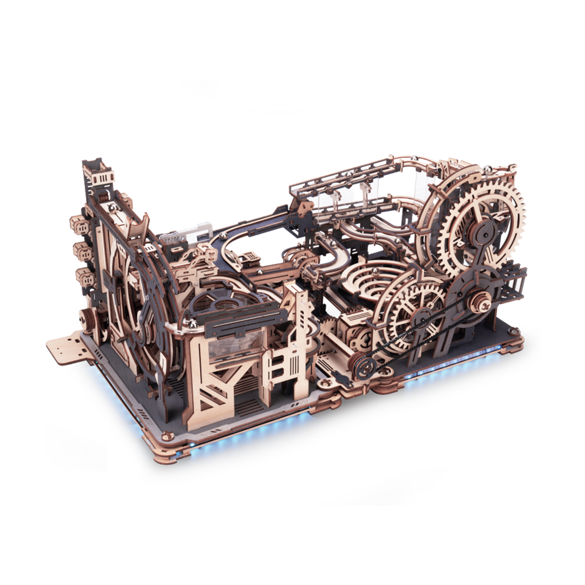 ROKR Marble Run Link Pack dark metallic link pack model on white background