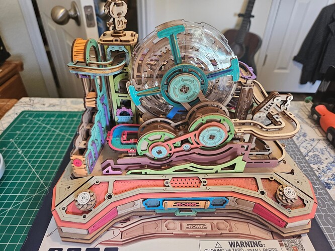 Here’s my summer theme ld Gear Ball Challenge. Took just over a week to build and was so much fun & enjoyable.