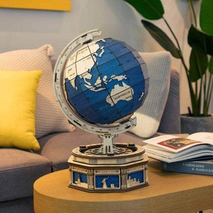 ROKR Le Globe ST002 modèle de terre 3D avec un globe bleu et beige