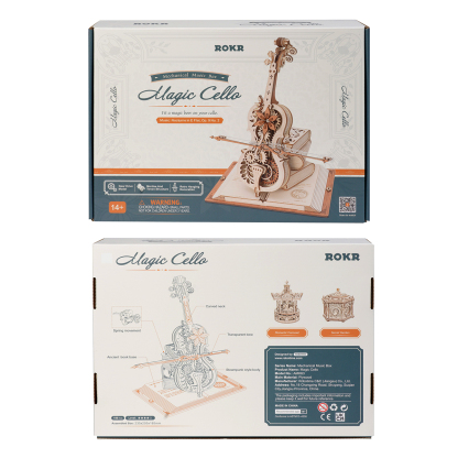 ROKR Magic Cello AMK63 affichage floral avec violoncelle lumineux et papillons