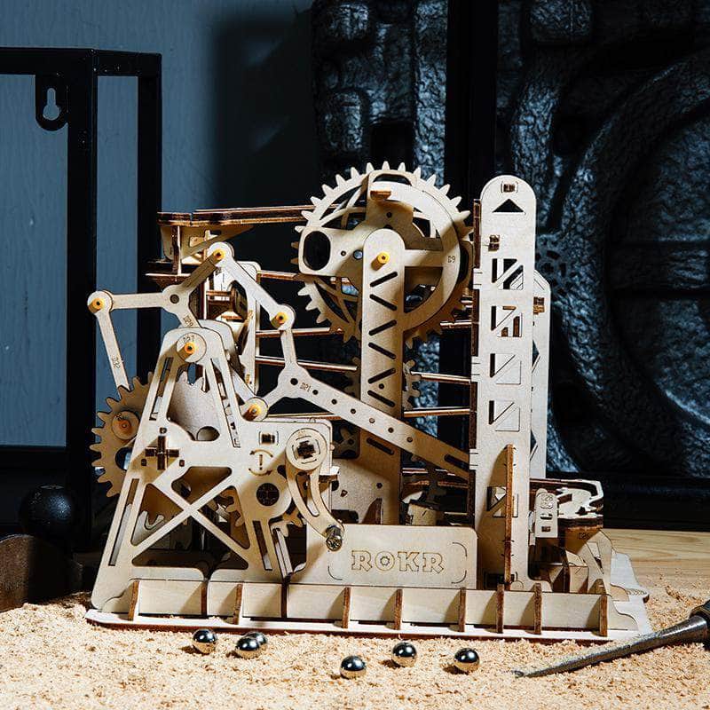 ROKR Marble Explorer LG503 wooden marble puzzle with roller track mechanism