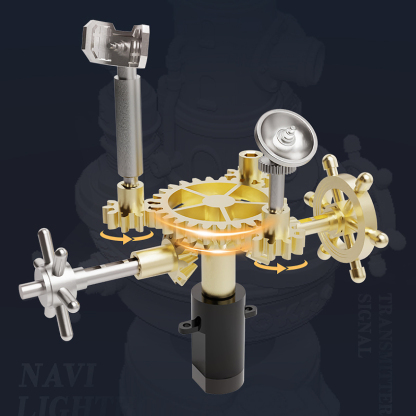 Navi Lighthouse energy wheel base and micro power core close-up