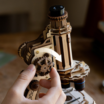 ROKR Microscope ST005 - 3D Wooden Model Kit