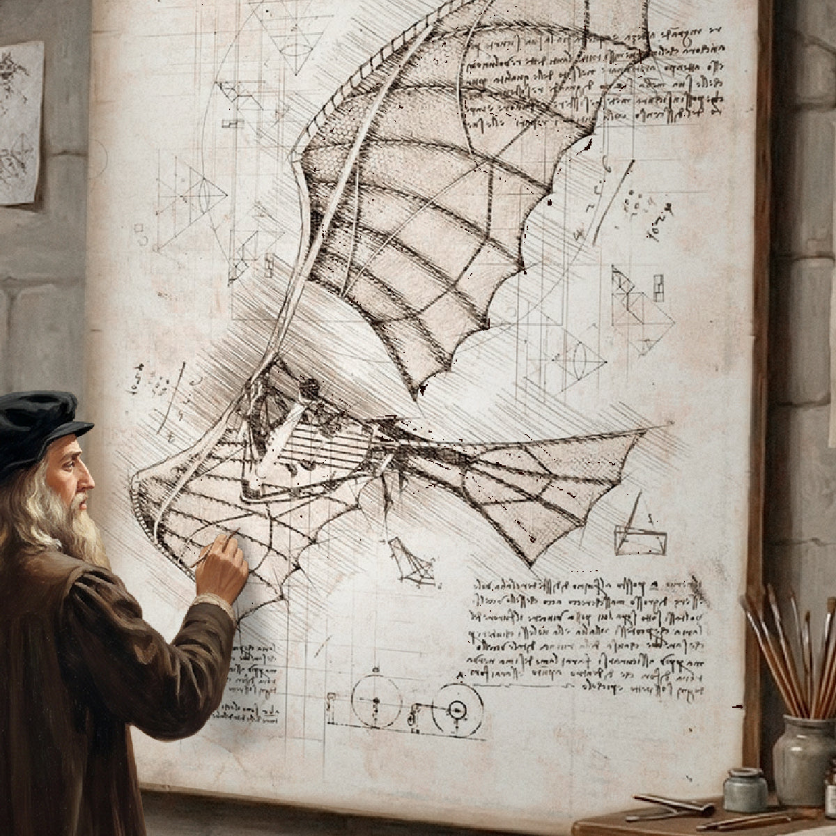 Leonardo Da Vinci's Ornithopter alternate main product image 7 for SKU CGL02