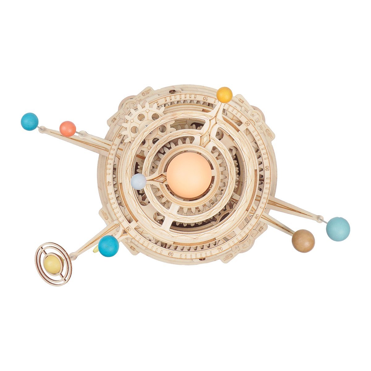 ROKR Mechanical Orrery ST001 vue de dessus du modèle d'orbite planétaire