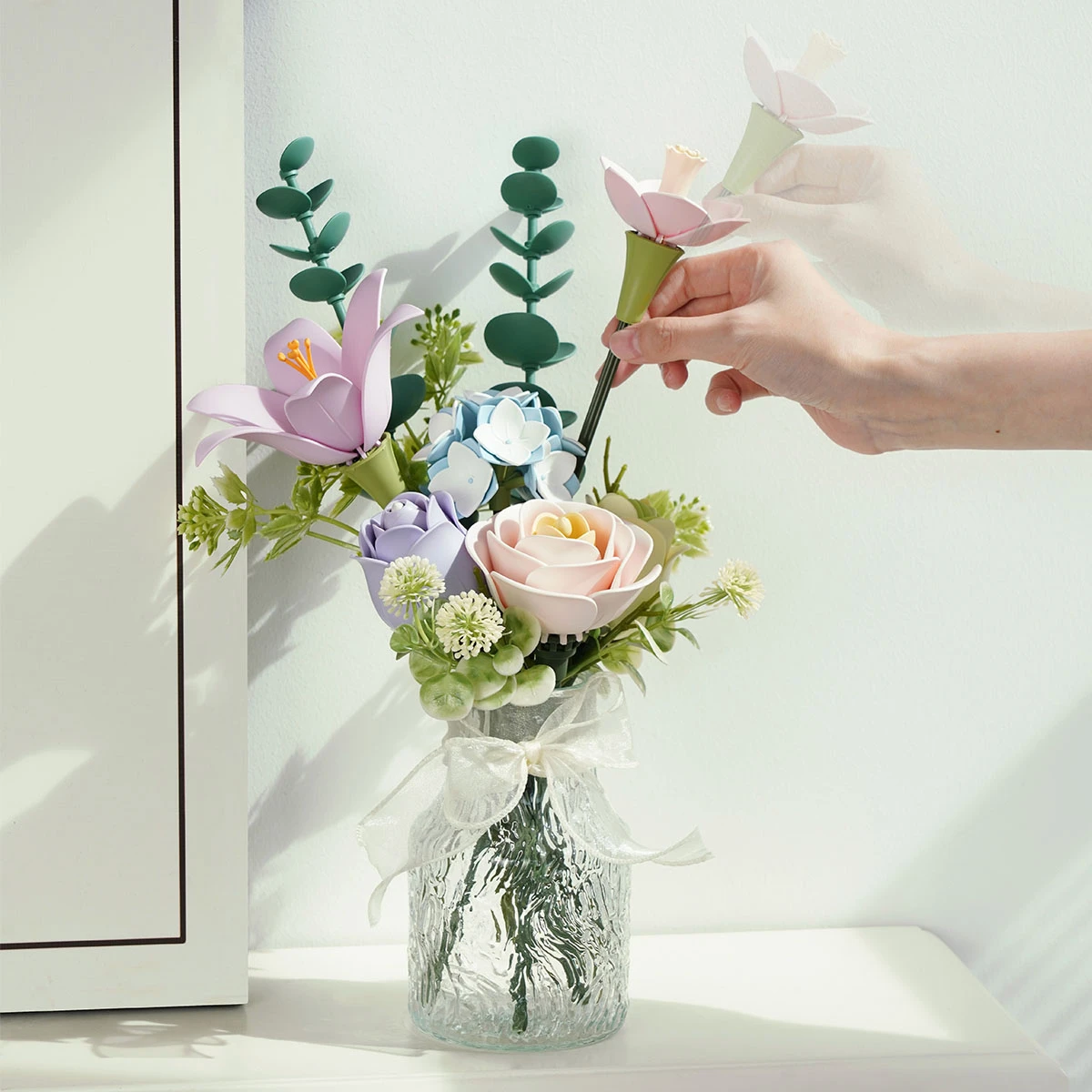 ROKR Spring Time Bouquet AF01J bouquet disposto in un vaso trasparente