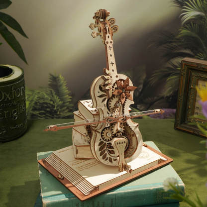 ROKR Symphony of Gorgeous Dreams AMK63M natural wood model in green room scene