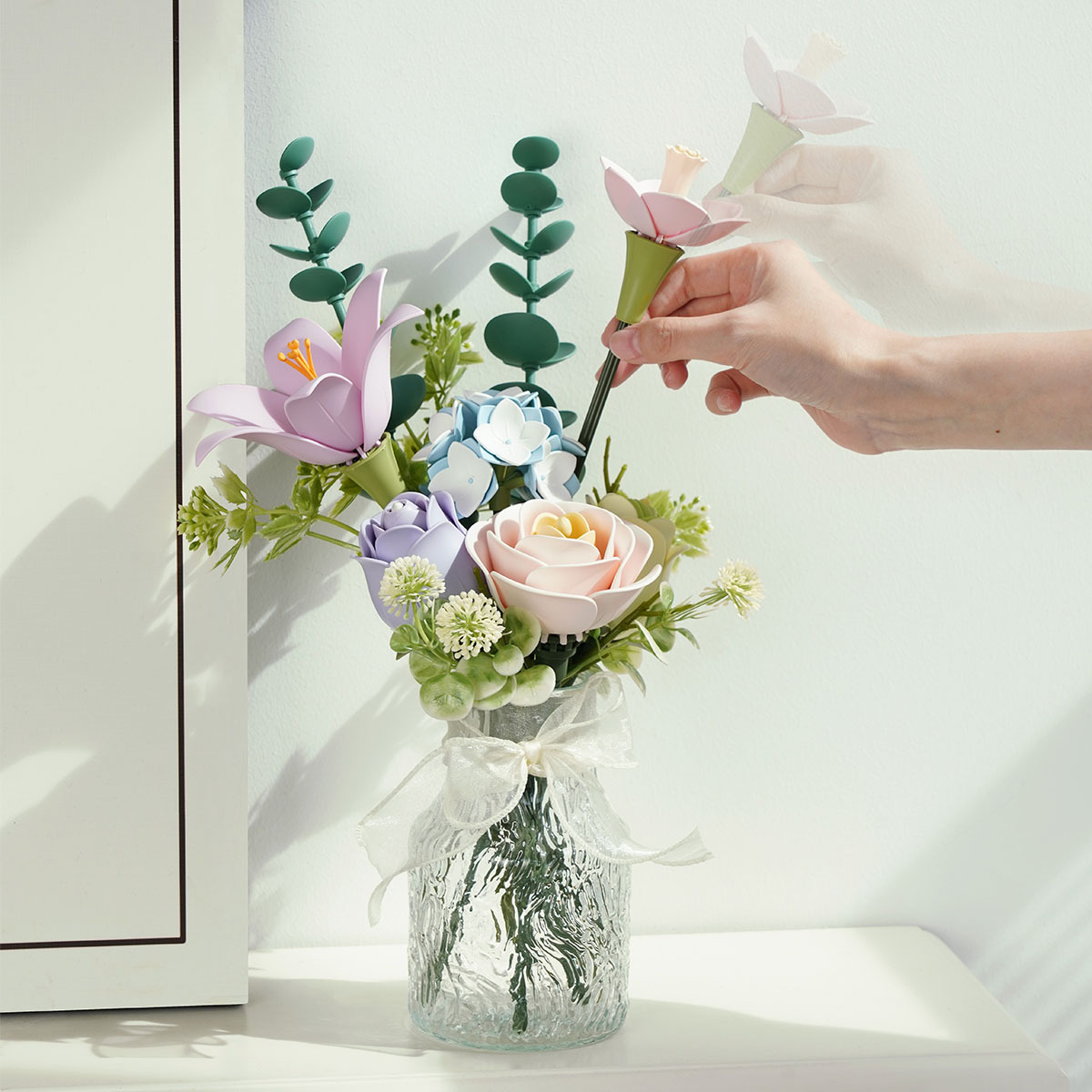 ROKR Spring Time Bouquet AF01J bouquet arrangé dans un vase transparent