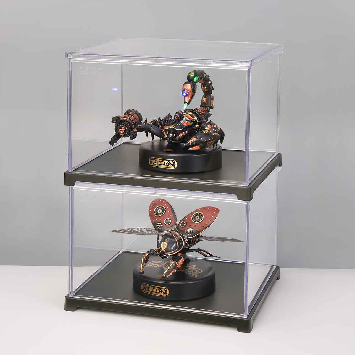 ROKR Dust Cover RFM02 stacked dust cover display with mechanical age models