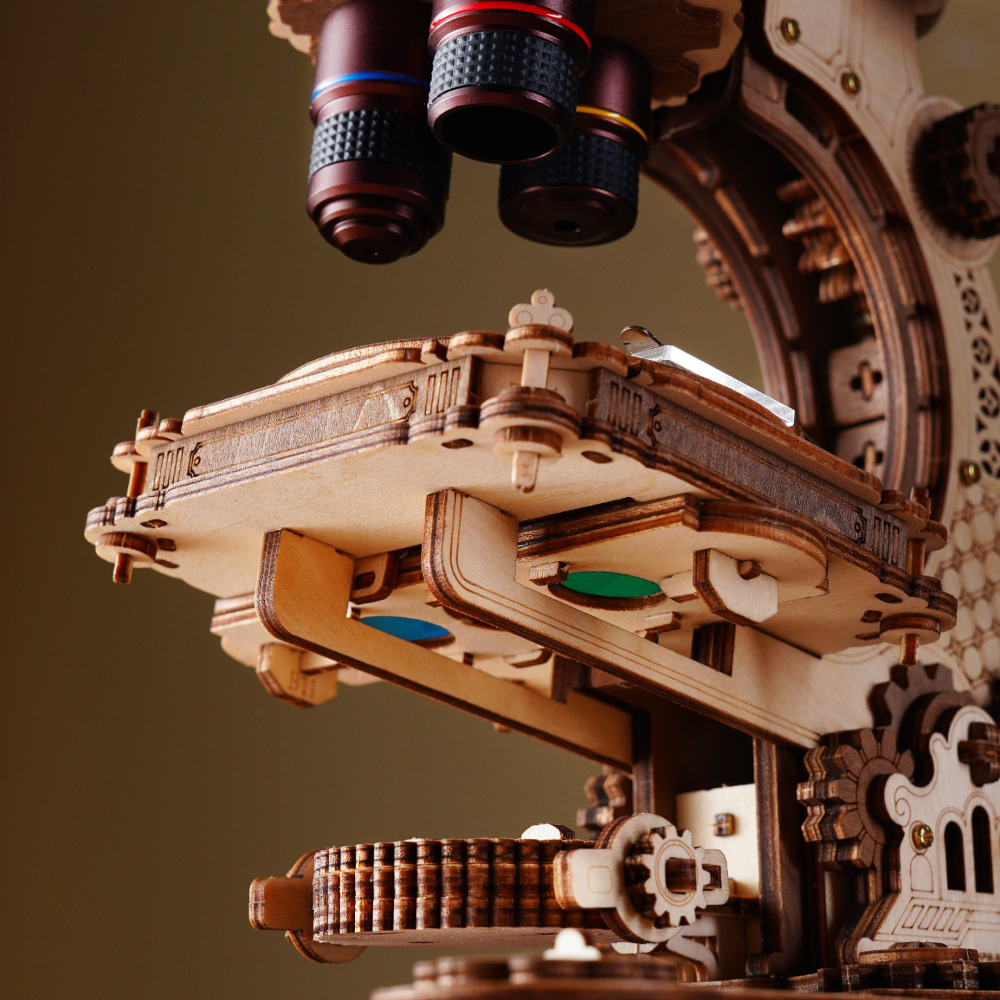 ROKR Microscope ST005 - 3D Wooden Model Kit