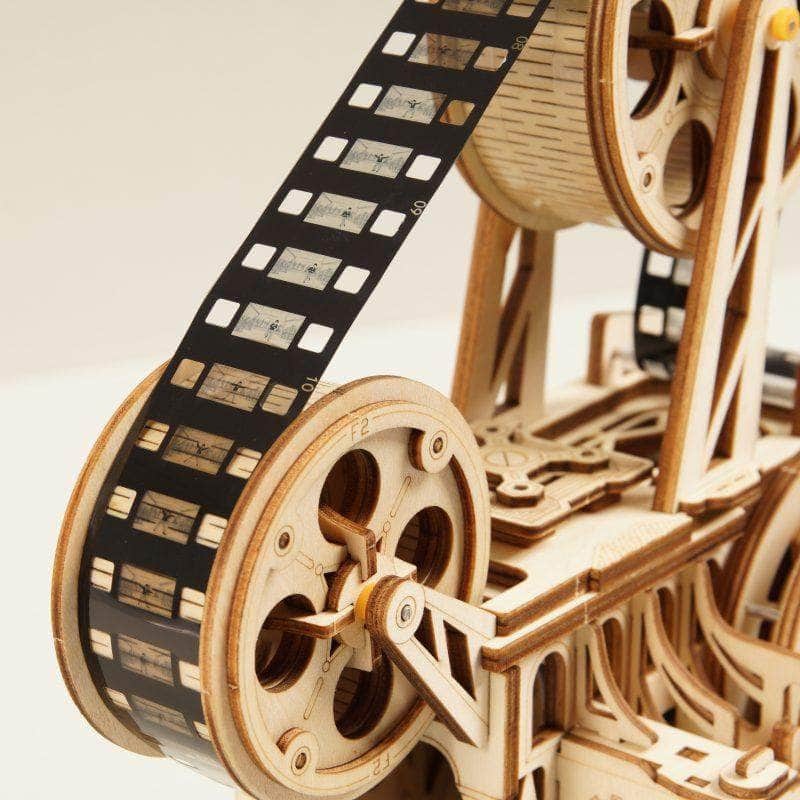 ROKR Vitascope LK601 film reel and projector close-up