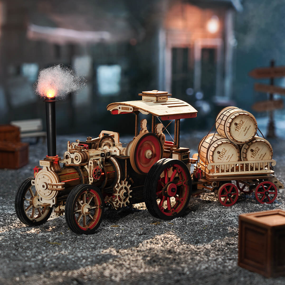 ROKR Steam Engine LKA01 steam engine hero scene