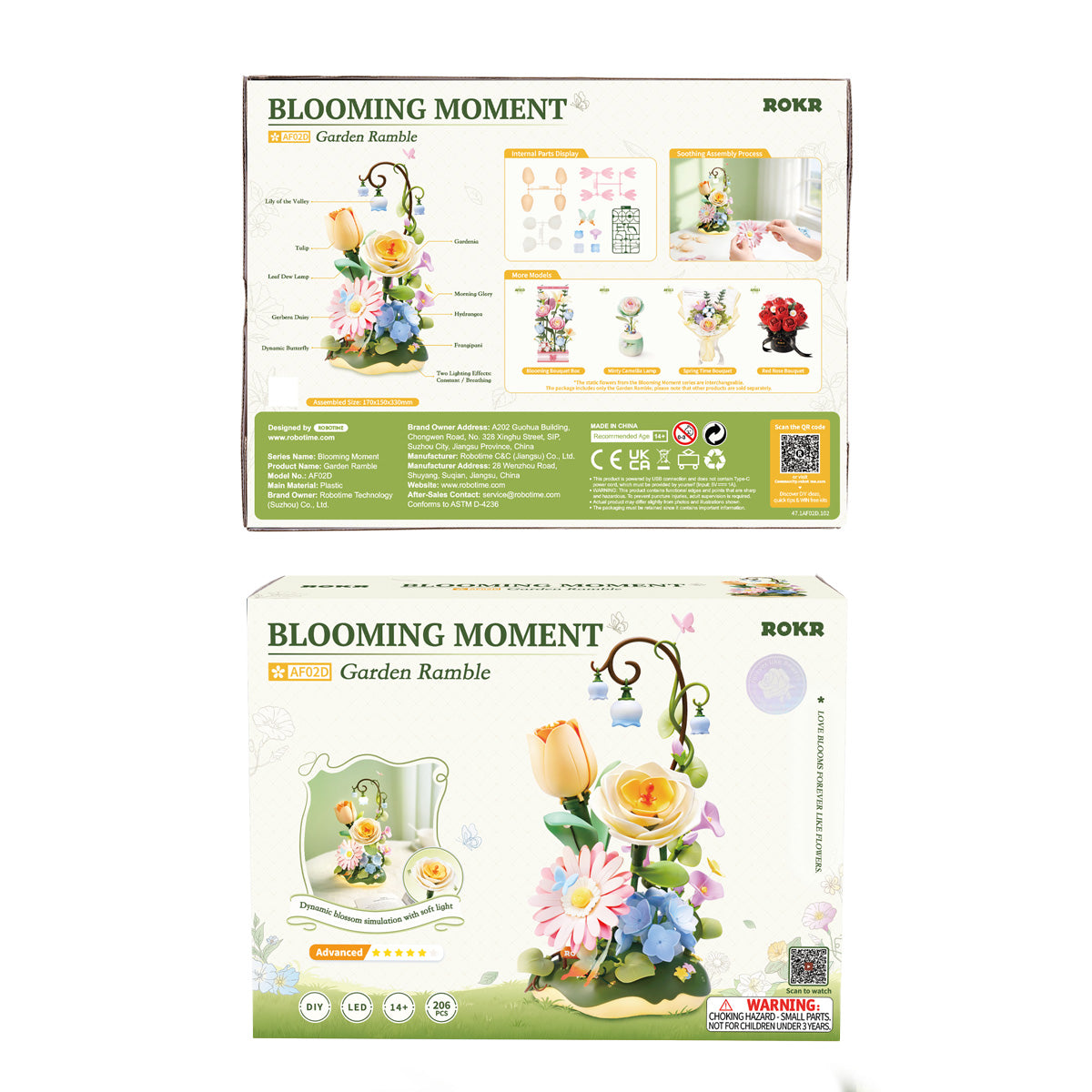 ROKR Garden Ramble AF02D - DIY Flower 3D Puzzle Kit