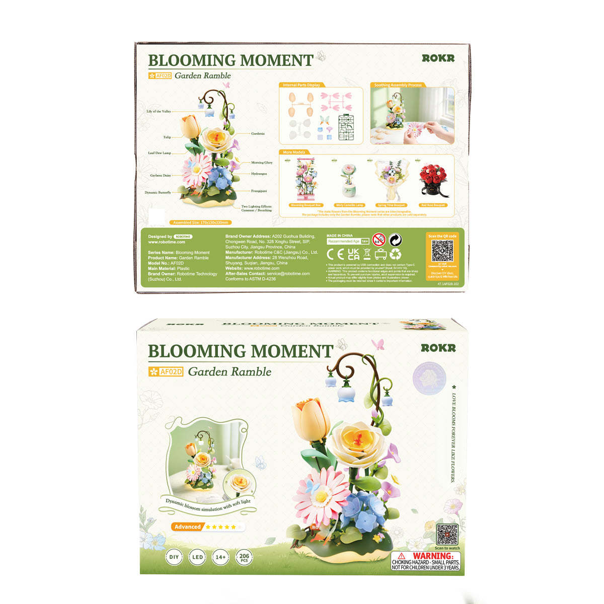 ROKR Garden Ramble AF02D - DIY Flower 3D Puzzle Kit