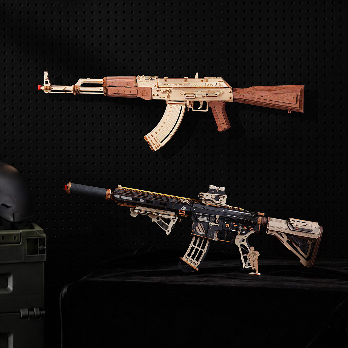 ROKR M416 Carbine LQB02 - 3D Wooden Puzzle Kit
