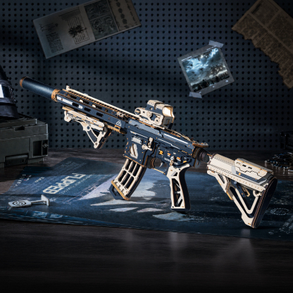 ROKR M416 Carbine LQB02 - 3D Wooden Puzzle Kit