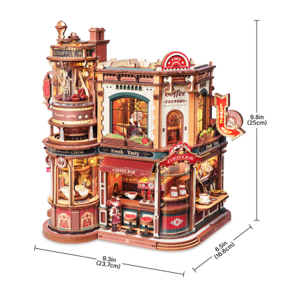 Dream Coffee Factory EAB02 size graphic showing 22.5cm width, 16.3cm depth, and 26cm height