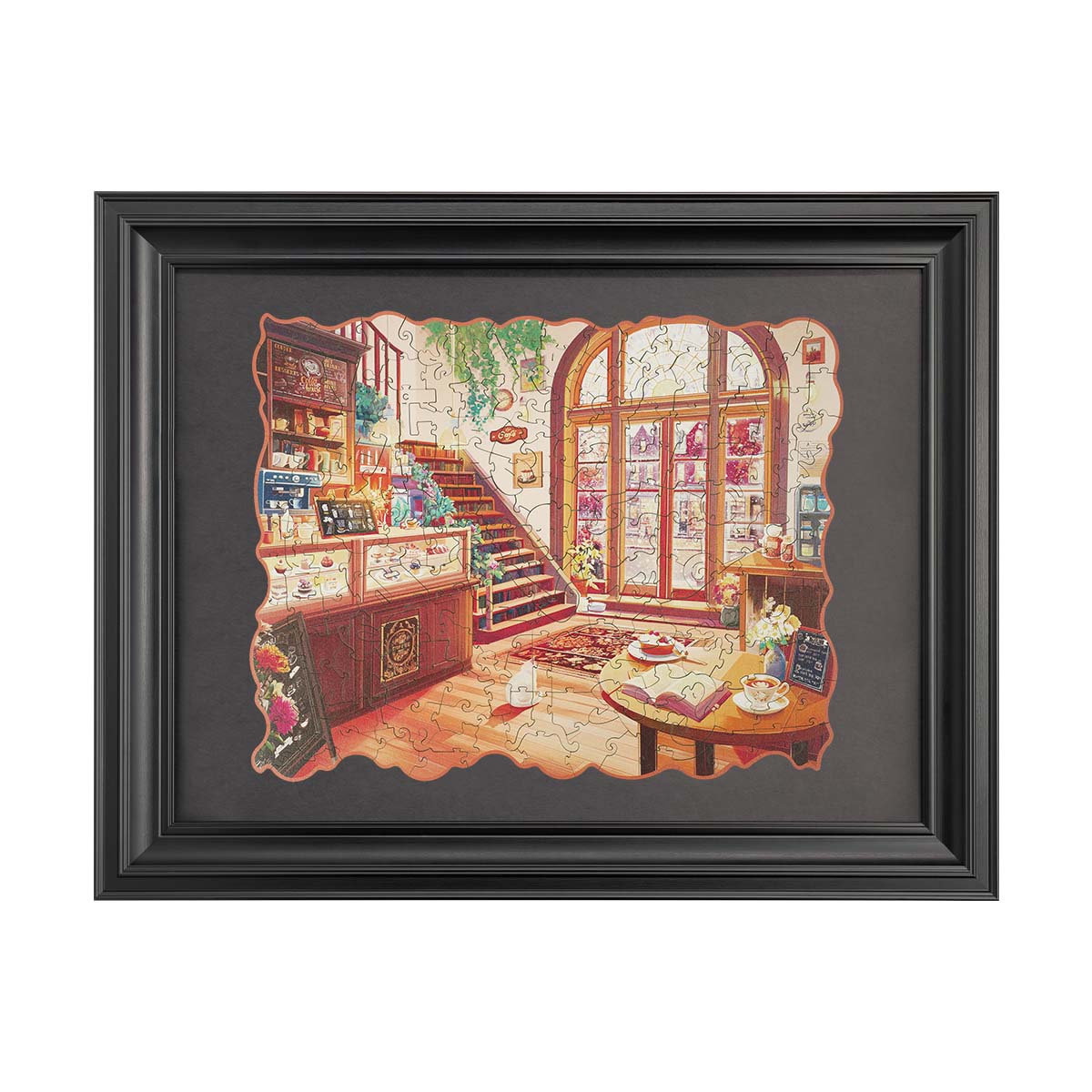 Rowood Cozy Winter Café Wooden Jigsaw Puzzle