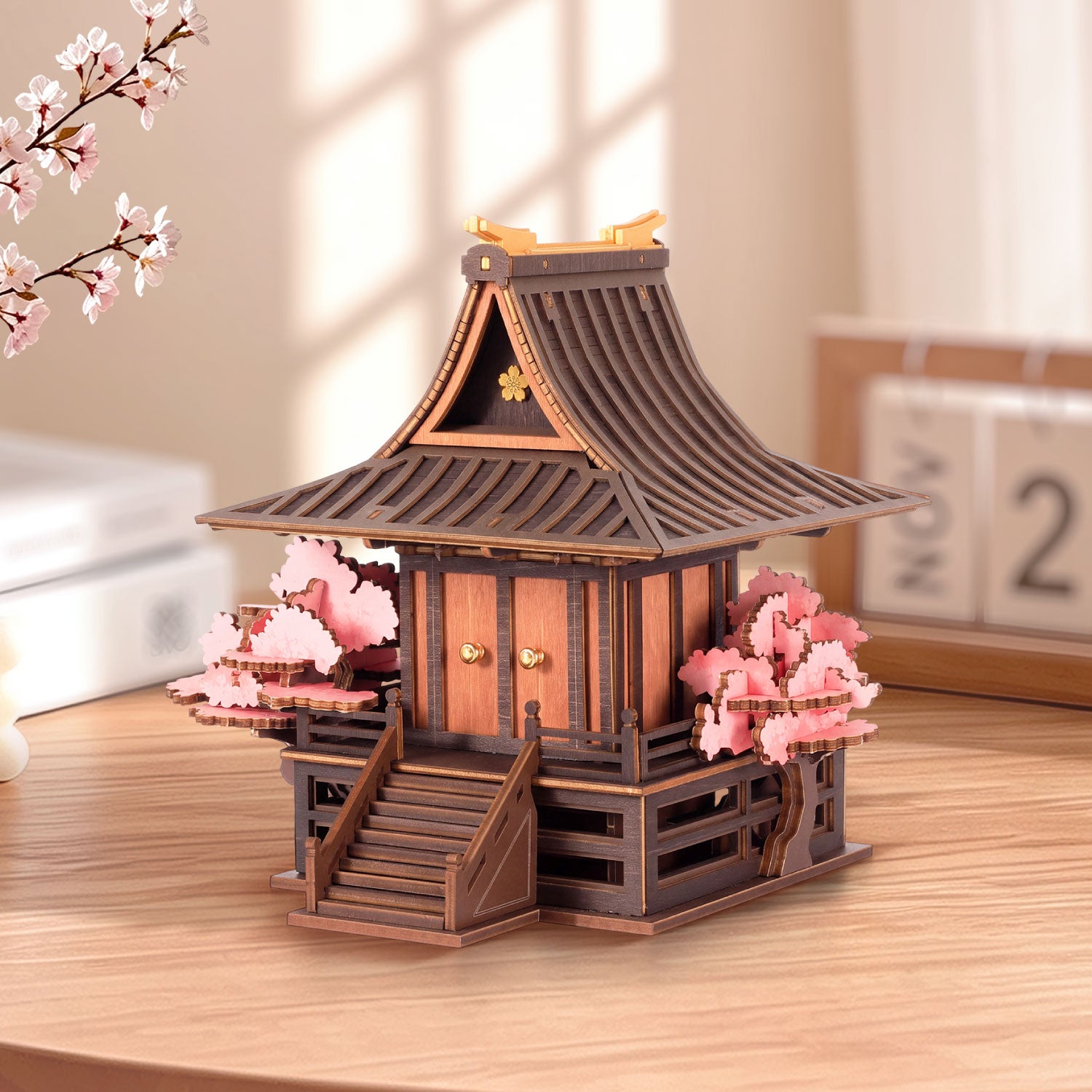 ジョシュア　be the sun ラキドロ　タワレコ Rowood Sakura Retreat Wooden 3D Puzzle TGA09 – ROKR