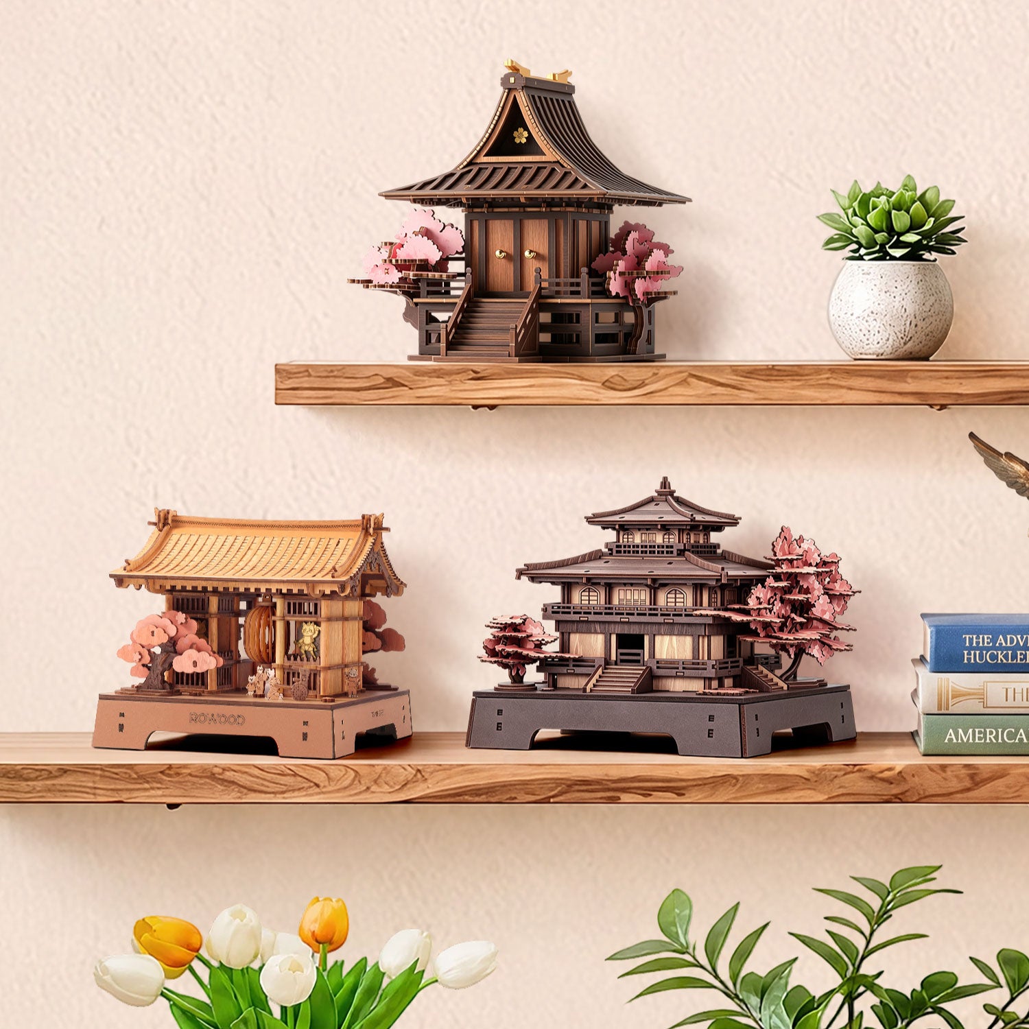 Rowood Sakura Retreat Wooden 3D Puzzle TGA09 – ROKR