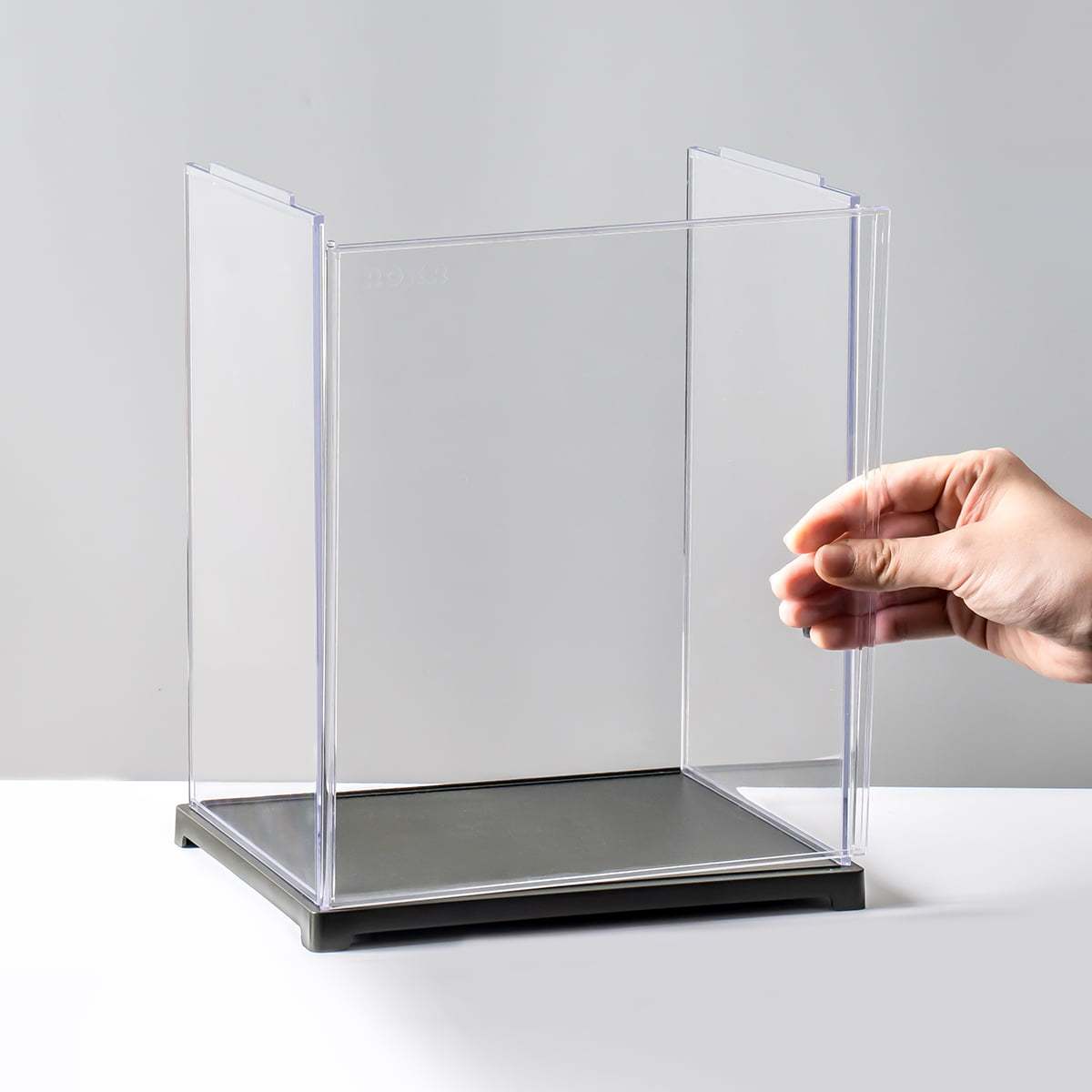ROKR Storage Display Box RFM03 door opening design shown by hand