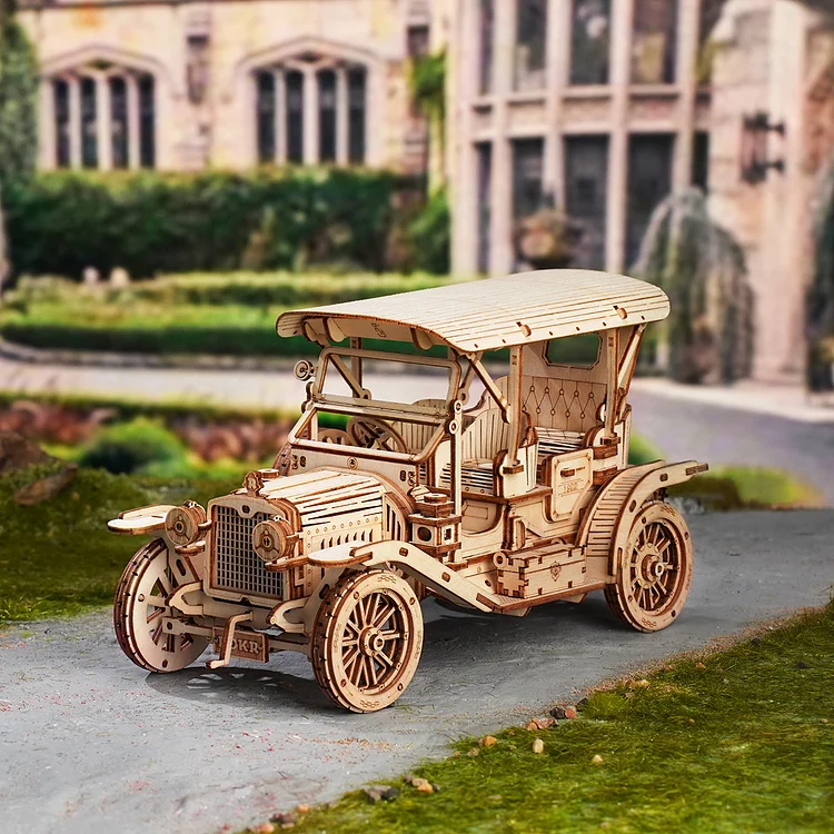 ROKR Vintage Car MC801 outdoor display scene
